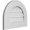 Ekena Millwork Round Top Surface Mount PVC Gable Vent: Functional, w/ 3-1/2"W x 1"P Standard Frame, 20"W x 16"H GVPRT20X1601SF - alternate 3